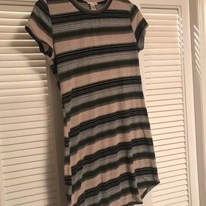 Striped short sleeve shirt/tunic